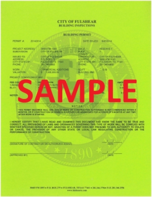 Permit Sample